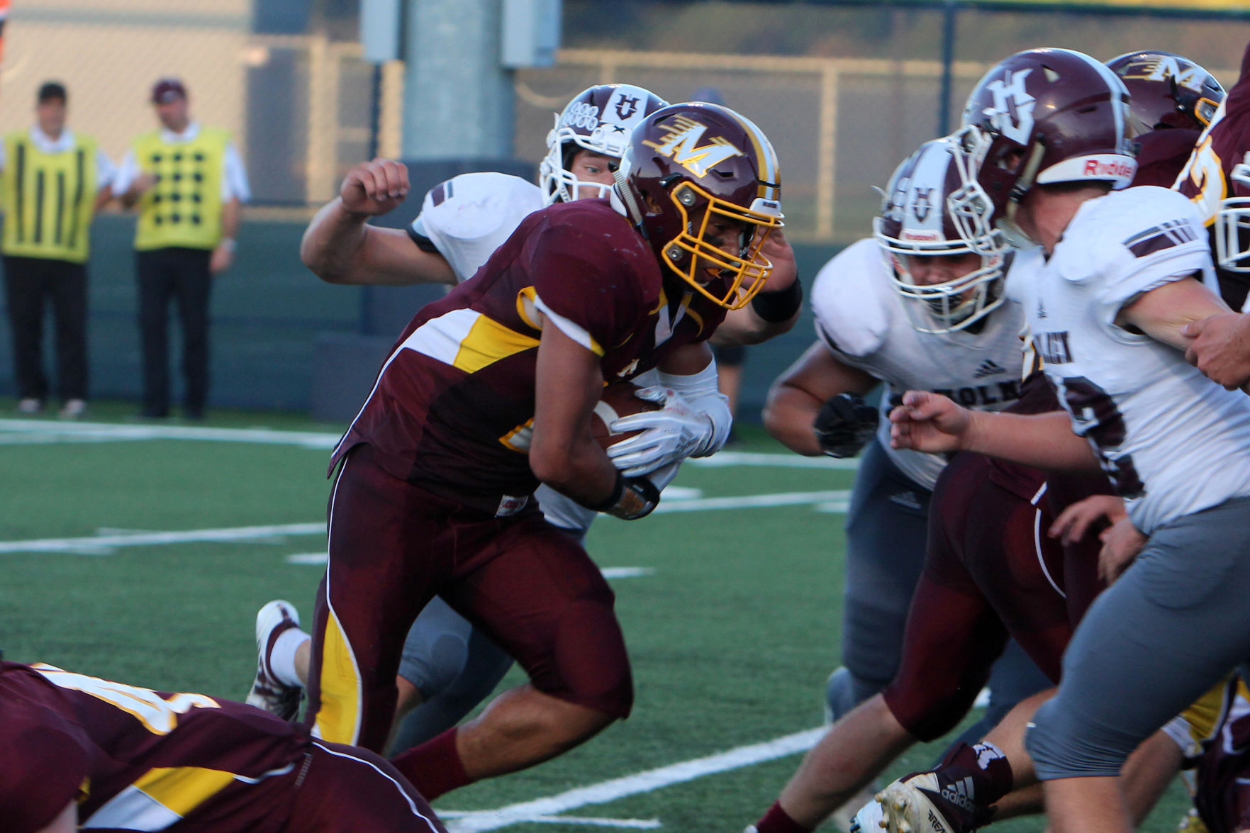 Holmen at Menomonie football 8-29-19